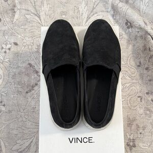 Vince Black Suede women slip-on sneakers